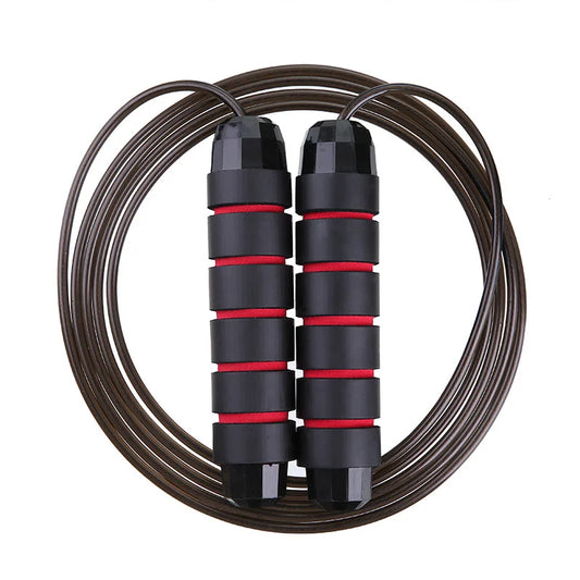 Tangle-Free Speed Skipping Rope with Ball Bearing EVA Non-slip Foam Handle Adjustable Jump Ropes Gym Fitness Exercise Equipment