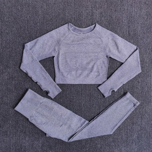 2/3/5PCS Seamless Women Yoga Set Workout Sportswear Gym Clothing